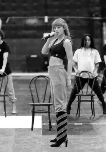 Christian Louboutin Gael Botta Boots worn by Taylor Swift at The Eras Tour Rehearsals by Time,pot on December 6, 2023