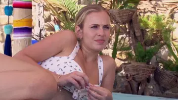 Montce Swim Kayla Bikini Top in Fruity Floral worn by Jessica Girod as seen in Bachelor in Paradise (S09E10)