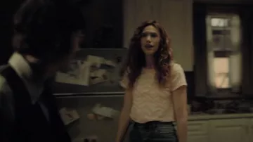 Rag & Bone Flo­ral T-Shirt worn by Annabel Lee (Katie Parker) as seen in The Fall of the House of Usher (S01E08)