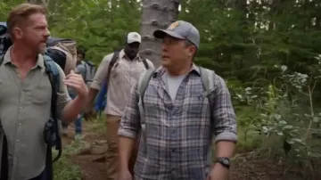 Vince Dbl Face Cam­bria Plaid worn by Detective Gordon Katsumoto (Tim Kang) as seen in Magnum P.I. (S05E18)