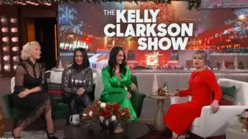 Ser.O.Ya Karry Silk Shirt worn by Brie Bella as seen in The Kelly Clarkson Show on December 13, 2023