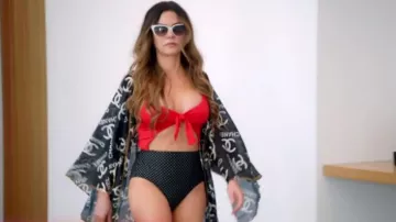 Jack Wills Women's Clovelly Tie Detail Swimsuit worn by Adriana de Moura as seen in The Real Housewives of Miami (S06E07)