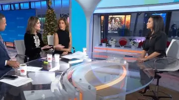 Veronica Beard Coralee Puff-Sleeve Top worn by Laura Jarrett as seen in Today on December 15, 2023