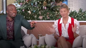 Sandro Saragosse Skirt worn by Amanda Kloots as seen in The Talk on December 11, 2023