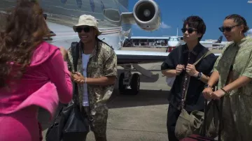 Abstract Print Technical Bermuda Shorts worn by Santi (Tyler Dean Flores) as seen in Neon (S01E06)