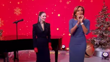 Sau Lee Indya Blazer worn by Katharine McPhee as seen in Good Morning America on December 13, 2023