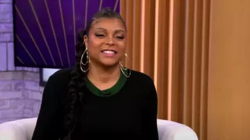 AZ Factory Keyhole-Back Long-Sleeve Dress worn by Taraji P. Henson as seen in CBS Mornings on December 13, 2023