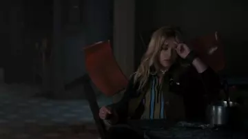 Bezaleldesignshop Chain Chok­er Neck­laces worn by Yelena (Florence Pugh) as seen in Hawkeye (S01E06)