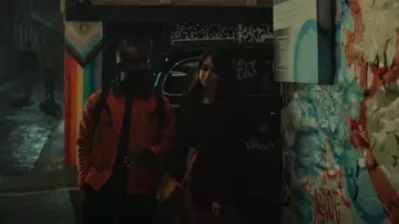Carhartt WIP Paccbet Detroit Jacket in Red for Men worn by George Addo (Paapa Essiedu) as seen in The Lazarus Project (S02E02)