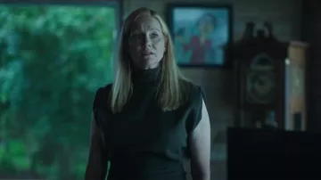 3.1 Phillip Lim Mock Neck Sleeveless Sweater worn by Wendy Byrde (Laura Linney) as seen in Ozark (S04E09)