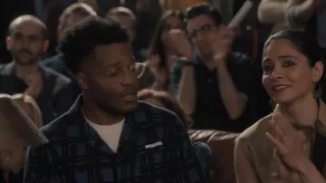 Empyre Kidd Camisa blanca de manga corta abotonada usada por Martin (Jermaine Fowler) como se ve en Un asesinato en el fin del mundo (T01E07)