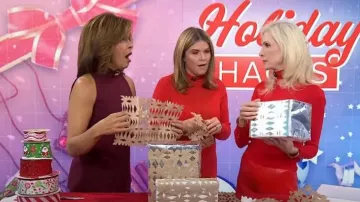 Pull en tricot à col montant Zara Basic porté par Lora Mclaughlin Peterson comme on le voit dans Today with Hoda & Jenna le 19 décembre 2023