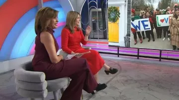 Veronica Beard Wynter Lug Sole Mule portée par Jenna Bush Hager comme on le voit dans Today with Hoda & Jenna le 19 décembre 2023