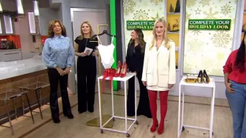 Zapatos de charol Steve Madden Sabrina en rojo usados por Kelsey Murphy como se ve en Today el 20 de diciembre de 2023