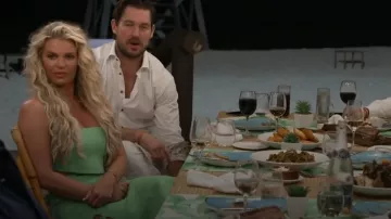 Alexis Vilette Side-Slit Chain Mi­di Skirt worn by Madison LeCroy as seen in Southern Charm (S09E14)