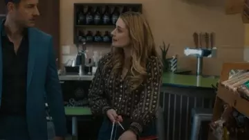 Veronica Beard Marcella shirt worn by Sophie Larson (Alexandra Breckenridge) as seen in This Is Us (S06E14)