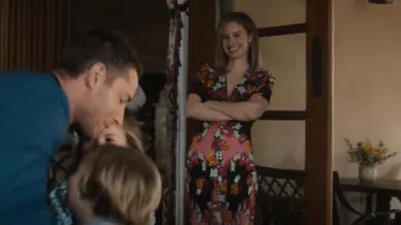 Saloni Lea Floral-Printed Silk V-Necked Midi Dress worn by Madison Simmons (Caitlin Thompson) as seen in This Is Us (S06E14)