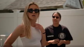Lunettes de soleil œil de chat en acétate à logo Céline Triomphe portées par Kristie Mewis dans Under Pressure : The U.S. Women’s World Cup Team (S01E01)