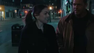Wilfred Ganna Shirt Jacket Black worn by Karla Dixon (Serinda Swan) as seen in Reacher (S02E02)