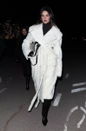 Khaite the Nevada Boots worn by Kendall Jenner in Aspen on December 17, 2023