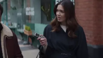 Cecilie Bahnsen Helen Mackintosh Coat worn by Benita Alexander (Mandy Moore) as seen in Dr. Death (S02E01)