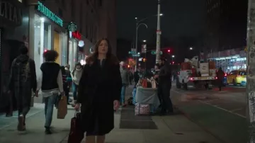 Max Mara Manuela Coat worn by Benita Alexander (Mandy Moore) as seen in Dr. Death (S02E02)