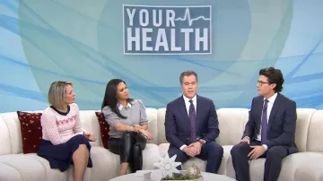 Draper James Fair Isle Sweater Dress worn by Dylan Dreyer as seen in Today on  December 26, 2023