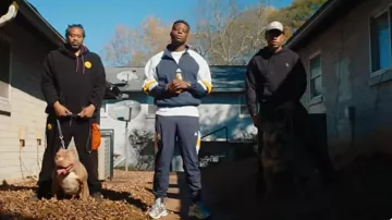 Zapatillas Adidas Adistar Cushion 'Grey Gold' usadas por Ninho in Blue story feat. Lil Baby (Clip officiel)