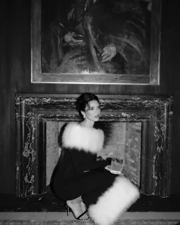 Gianvito Rossi Ribbon Siletto Heels worn by Kendall Jenner in Christmas Eve on December 24, 2023