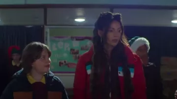 Superdry Retro Panel Jacket worn by Erin (Michelle Keegan) as seen in Brassic (S05E09)