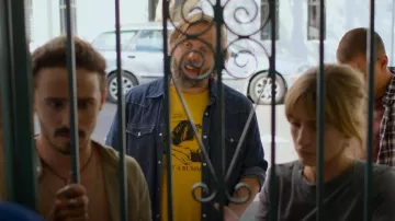 Thrills What A Bummer Tee worn by Dom Chalmers (Angus Sampson) as seen in Bump (S03E02)