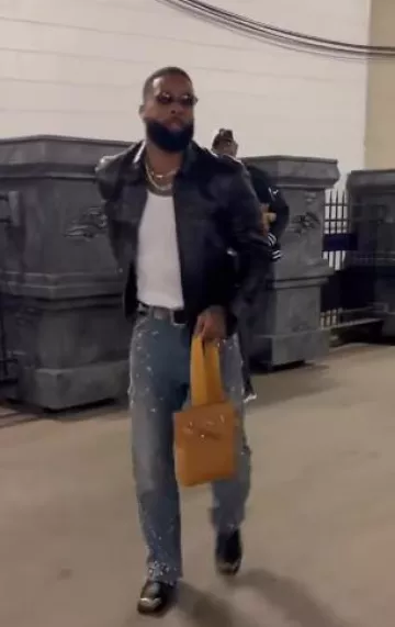 Gucci Black Leather & Square Metal Toe Boots worn by Odell Beckham Jr. on the Instagram account @obj