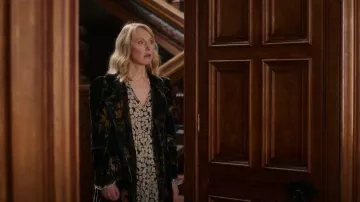 Free People Hazel Duster worn by Caroline Burkett (Hattie Morahan) as seen in Fool Me Once (S01E02)