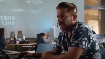 Banks Journal Oliver Shirt worn by Rick (Zachary Knighton) as seen in Magnum P.I. (S05E19)