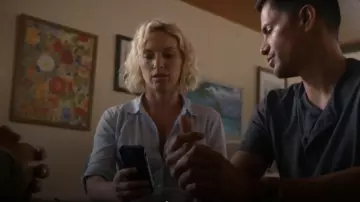 James Perse Side Panel Shirt worn by Juliet Higgins (Perdita Weeks) as seen in Magnum P.I. (S05E20)