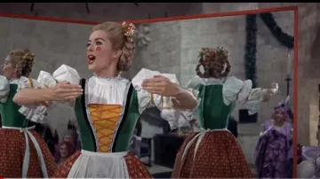 Corpiño verde usado por Truly Scrumptious (Sally Ann Howes) con atuendos de película Chitty Chitty Bang Bang