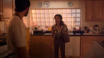 Reiss Serena Printed Twill Shirt worn by Eileen 'Mama' Sun (Michelle Yeoh) as seen in The Brothers Sun (S01E02)