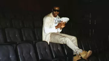 Chemise de travail à manches courtes kaki Dickies portée par Rob49 dans Homebody [Vidéo officielle]