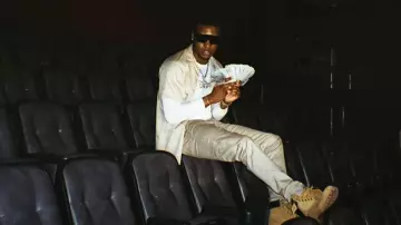 Dickies Khaki Double-Knee Pants worn by Rob49 in Homebody [Official Video]