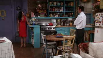 Red Rehearsal Dinner Dress worn by Monica Geller (Courteney Cox) as seen in Friends (S07E23)