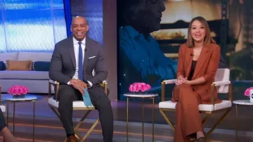 Veronica Beard Rupert Dickey Jacket worn by Eva Pilgrim as seen in Good Morning America on January 3, 2024