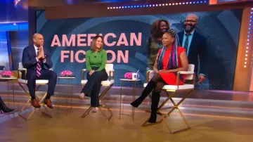 Karen Millen Military Tailored Dress worn by Erika Alexander as seen in Good Morning America on January 5, 2024