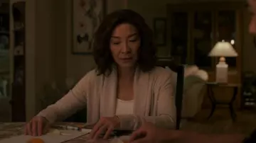 Barefoot Dreams CozyChic Lite® Circle Cardigan worn by Eileen 'Mama' Sun (Michelle Yeoh) as seen in The Brothers Sun (S01E07)
