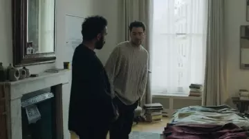 Cable Sweater worn by Marc (Daniel Levy) in Good Grief movie