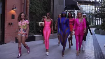 Fashion Nova Se­le­na Jump­suit worn by Candiace Dillard Bassett as seen in The Real Housewives of Potomac (S08E08)