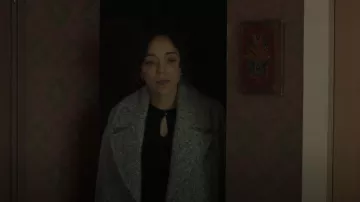 IRO Herringbone Single-Breasted Coat worn by Dr. Ana Lasbrey (Ashley Madekwe) as seen in Dr. Death (S02E08)