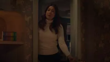 Ted Baker Maevia Roll Neck Stitch Insert Cashmere Blend Jumper worn by Benita Alexander (Mandy Moore) as seen in Dr. Death (S02E08)