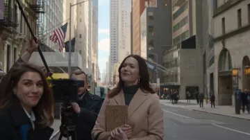 Max Mara Lumilla Coat worn by Benita Alexander (Mandy Moore) as seen in Dr. Death (S02E08)