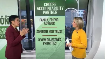 Talbots Ruffle Trim Raglan Sweatshirt in Golden Maize worn by Dylan Dreyer as seen in Today on January 8, 2024