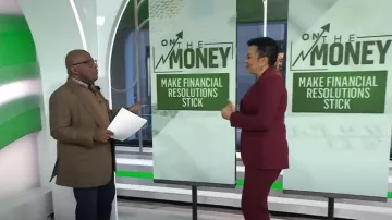 Elie Tahari Deco Jacquard Fit & Flare Pant worn by Sharon Epperson as seen in Today on January 8, 2024